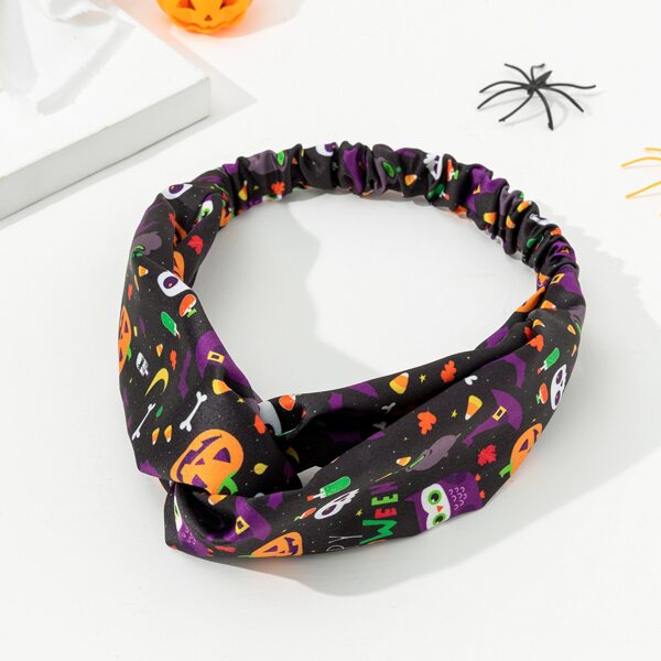 

Halloween Letter Graphic Hair Band, Multicolor