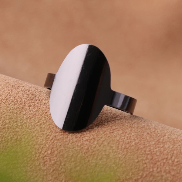

Men Stainless Steel Ring, Black