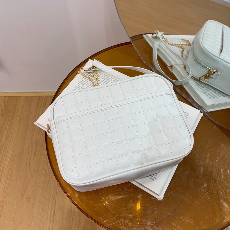 

Quilted Crossbody Bag, White