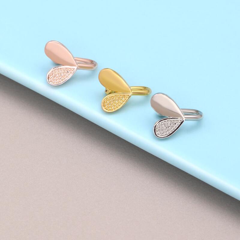 

Guys 3pcs Heart Decor Nose Ring, Multicolor