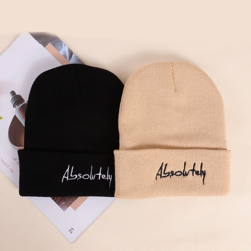 

Guys Letter Embroidery Beanie, Multicolor