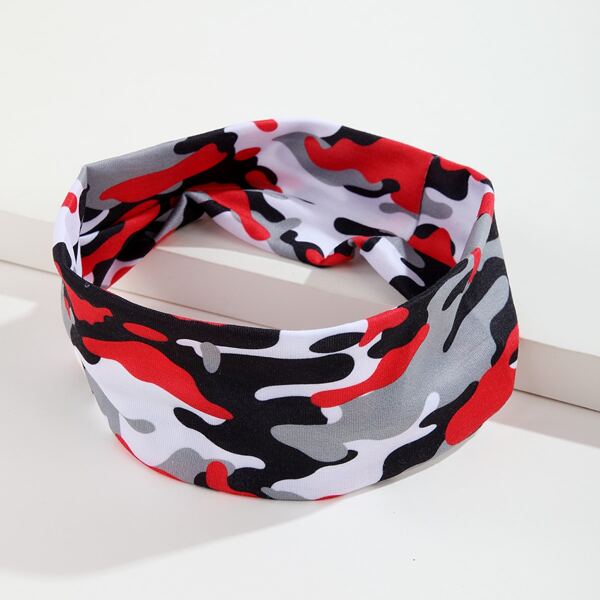 

Camo Pattern Hair Band, Multicolor