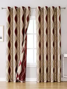 Cama individual Cortina opaca jacquard panel - Multicolor - Ver 1