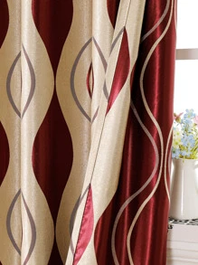 Cama individual Cortina opaca jacquard panel - Multicolor - Ver 3