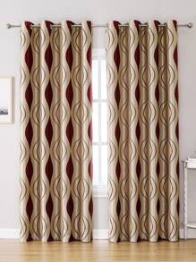 Cama individual Cortina opaca jacquard panel - Multicolor - Ver 5
