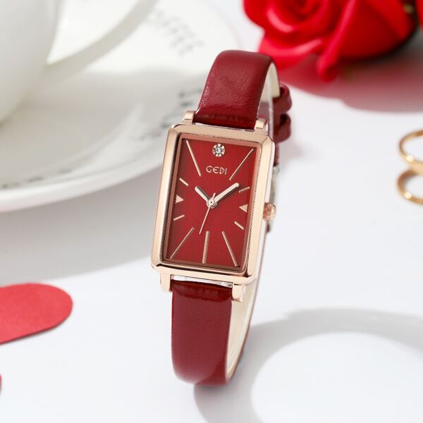 

Minimalist Rectangle Pointer Quartz Watch
