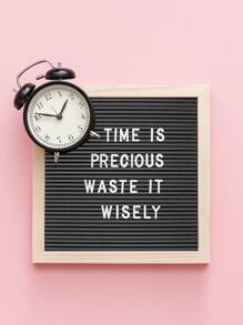 1pc Felt Letter Board, 10x10in Changeable Letter Board with Letters White 300 Piece - Felt Message Board, Oak Frame Wooden Letter Board for Baby Announcements, Milestones, Office Decor & More (Light Pink) - Multicolor - View 5