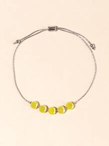 Pulsera con diseño de cristal - Amarillo - Ver 1