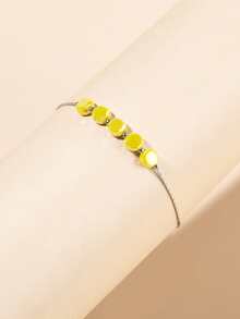 Pulsera con diseño de cristal - Amarillo - Ver 4
