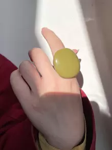 2pcs Geo Resin Ring - Multicolor - View 5