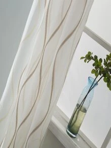 Rèm bảng đơn in sóng - trắng - Xem 4