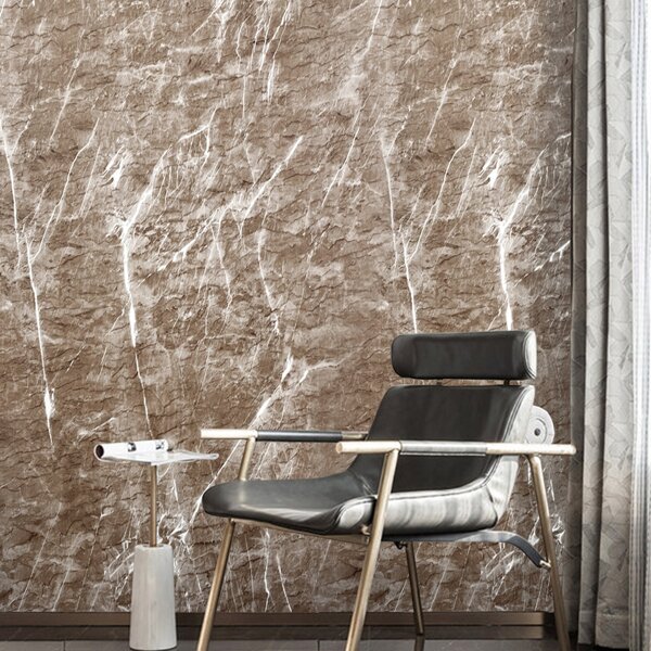 

1pc Marble Pattern Water Proof Wallpaper, Multicolor