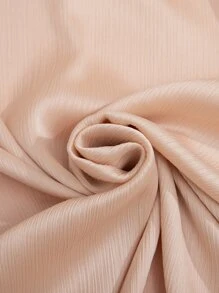Solid Satin Scarf - Apricot - View 3