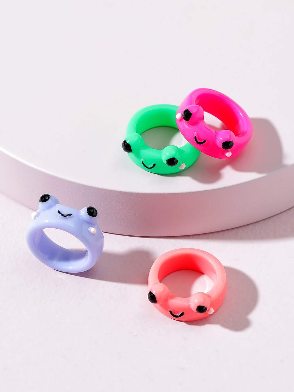 4pcs Frog Design Ring