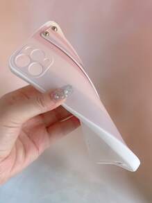 Hộp đựng điện thoại màu khối có giá đỡ dây đeo cổ tay - Nhiều màu - Xem 4