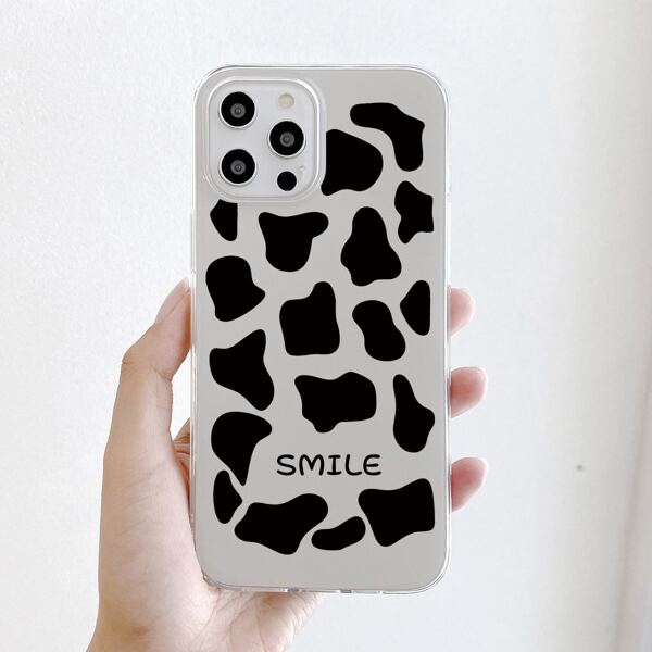 

Cow Pattern Phone Case, Clear