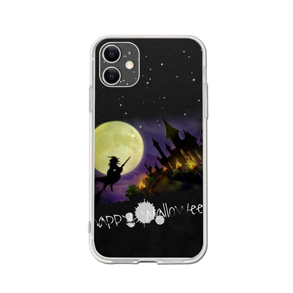 

Halloween Cartoon Graphic Phone Case, Multicolor