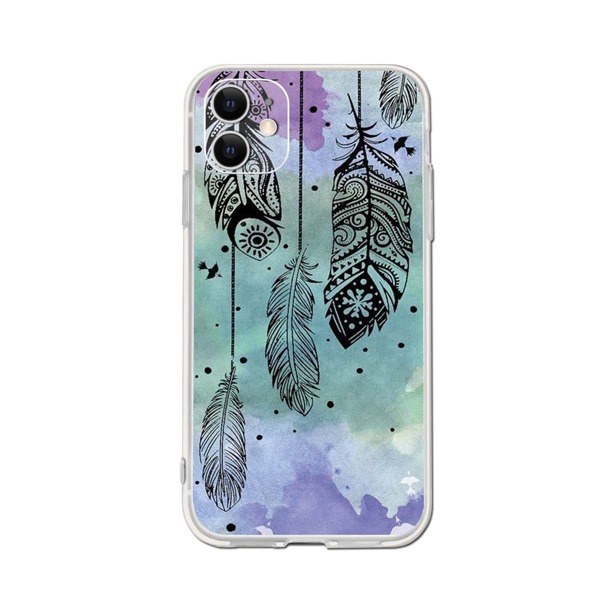 

Feather Pattern Phone Case, Multicolor