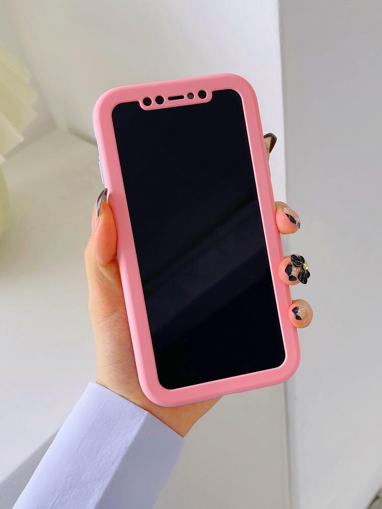 Two Tone Contrast Frame Phone Case - Multicolor - View 5