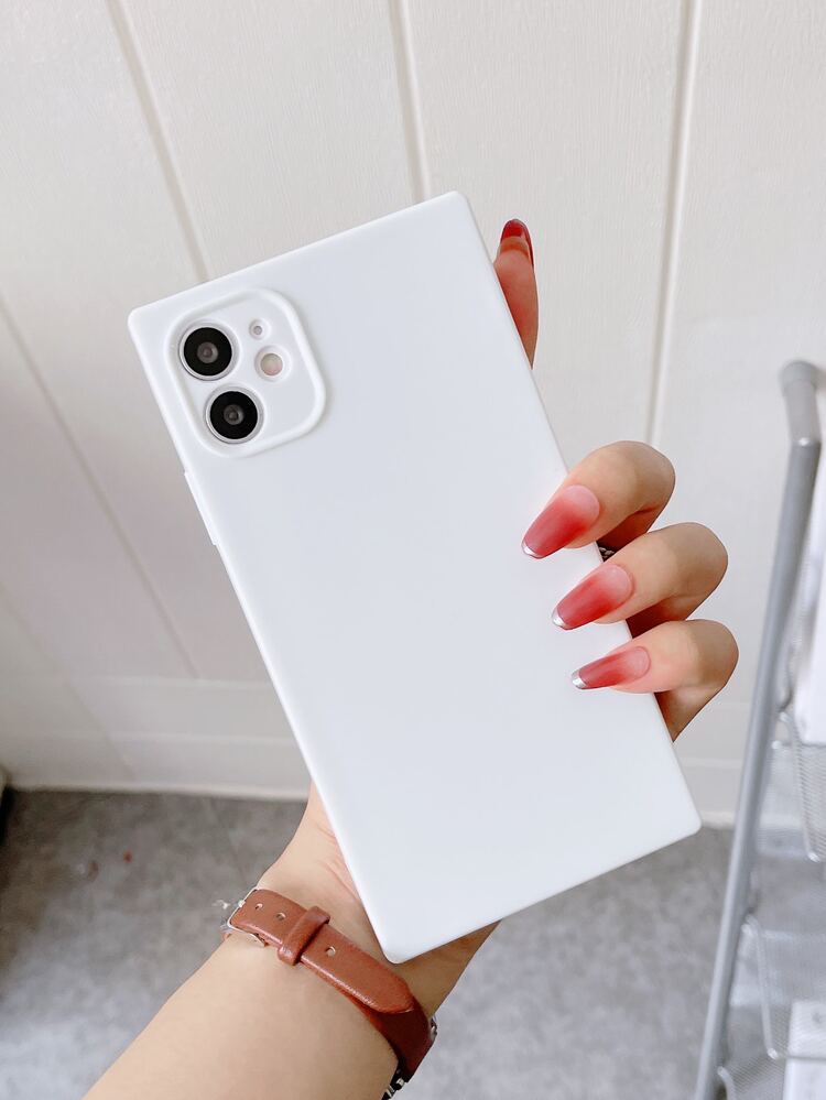 Square Phone Case Compatible With iPhone15/15Plus/15Pro/15Promax - White - View 2