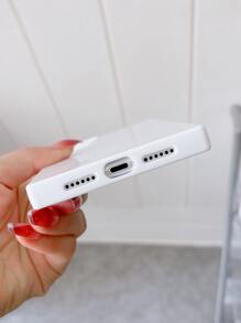 Square Phone Case Compatible With iPhone15/15Plus/15Pro/15Promax - White - View 3