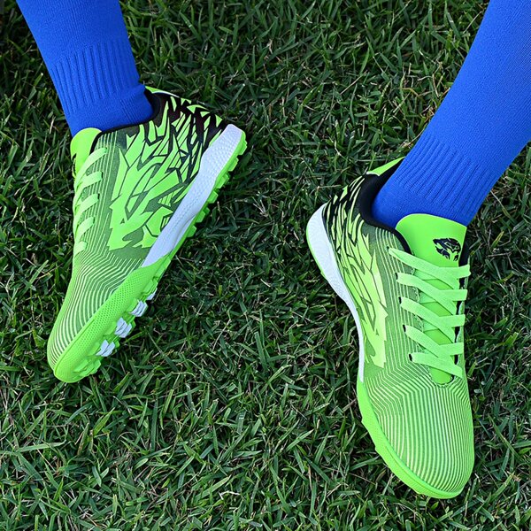 

Boys Lace Up Front Football Sneakers, Green