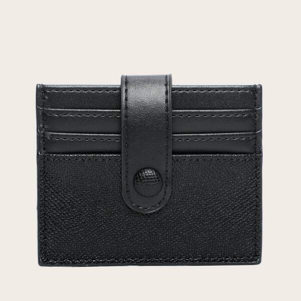 

Minimalist Textured Card Holder, Black