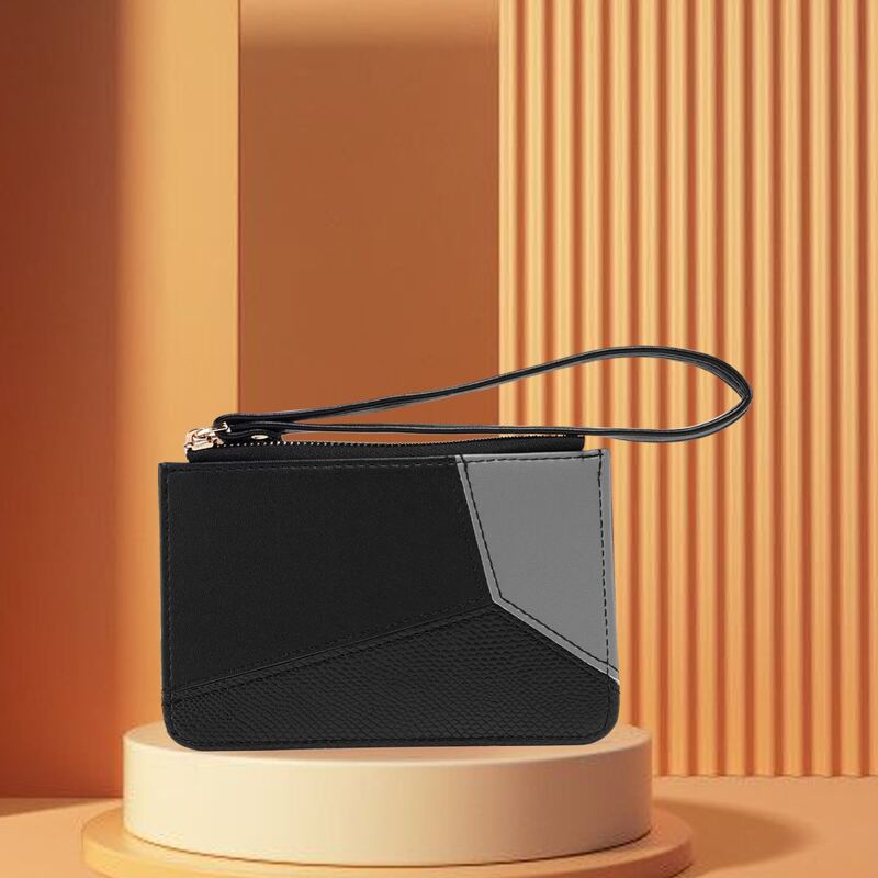 

Colorblock Card Holder, Black
