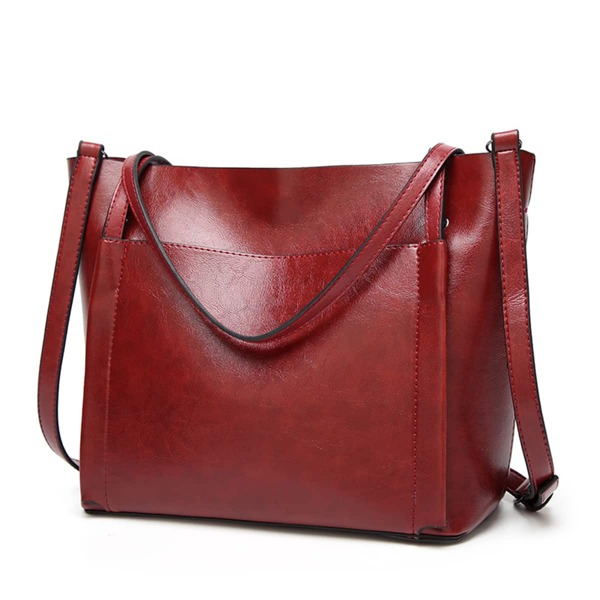 

Minimalist Large Capacity Tote Bag, Burgundy