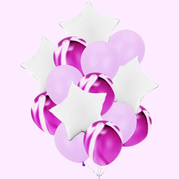 

14pcs Decorative Balloon Set, Multicolor