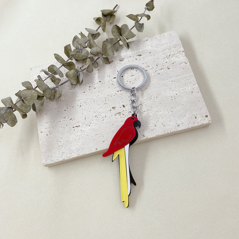 

Parrot Decor Keychain, Multicolor