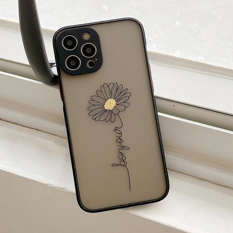 

Flower Pattern Phone Case, Black
