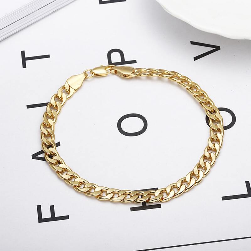 

Guys Minimalist Chain Bracelet, Gold