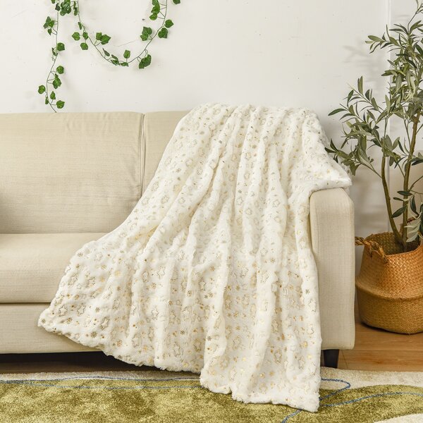

Star Pattern Plush Blanket, Multicolor