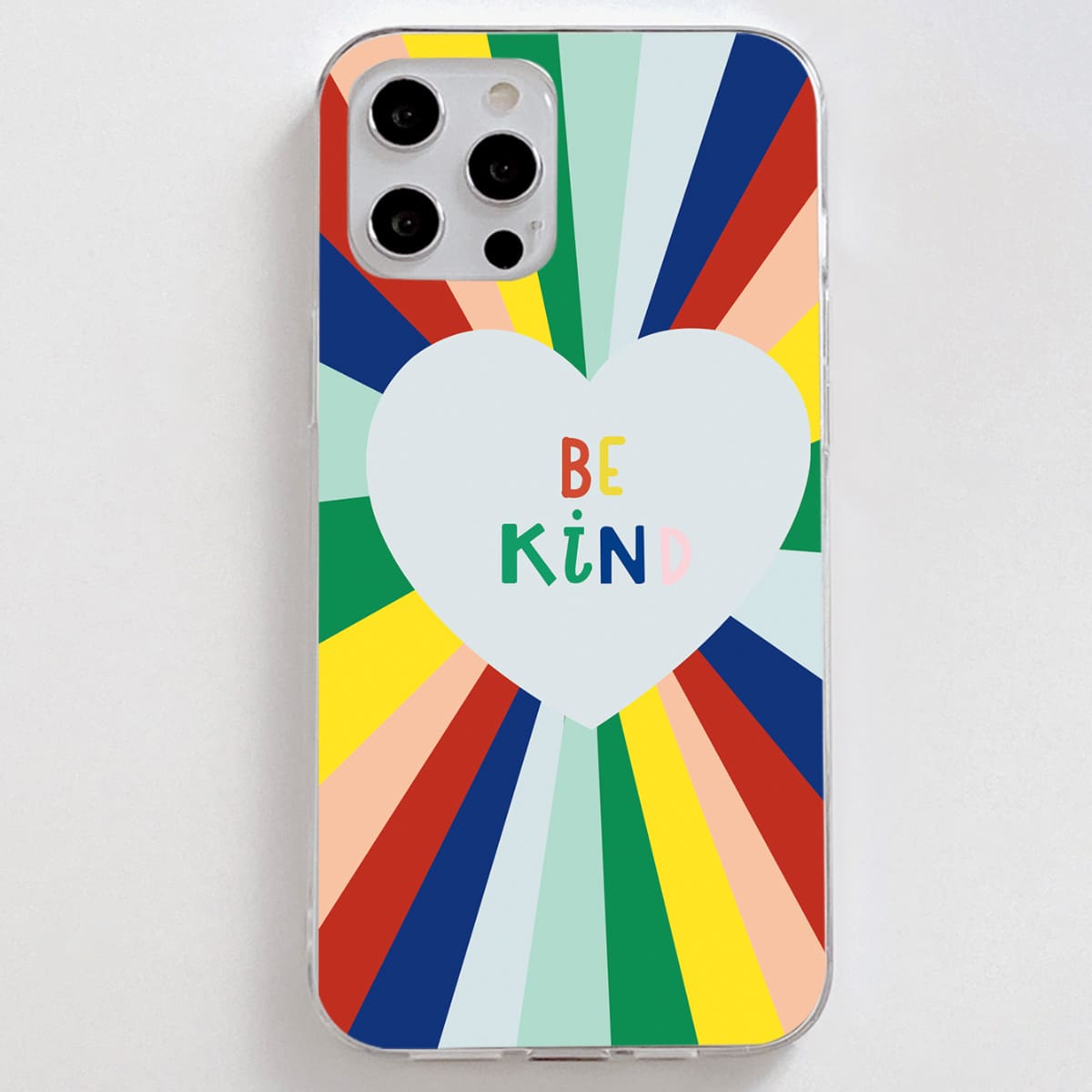 

Slogan Graphic Phone Case, Multicolor