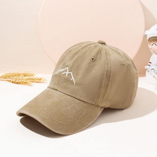 

Mountain Embroidered Baseball Cap, Khaki