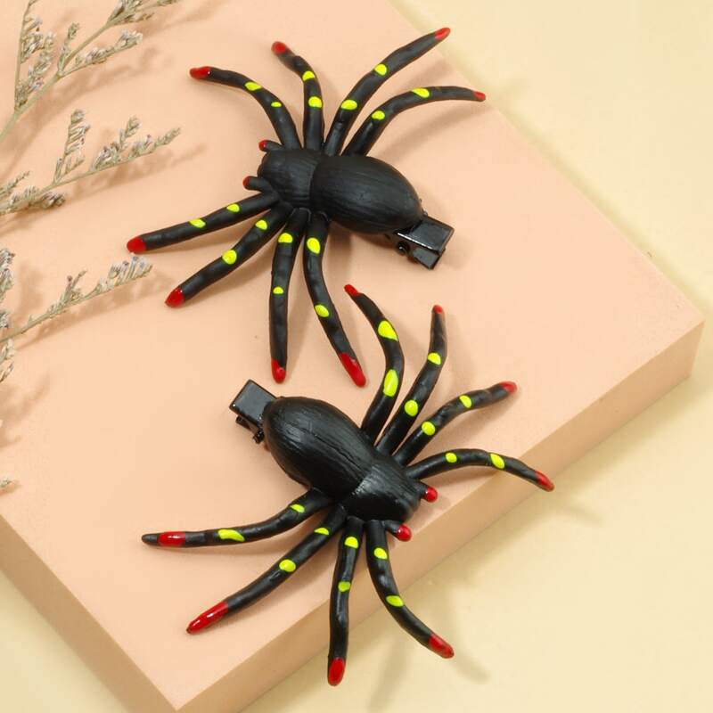 

2pcs Spider Hair Clip, Multicolor