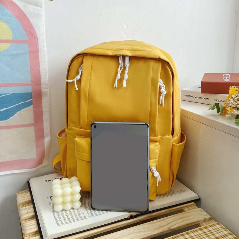 

Zip Front Backpack, Yellow