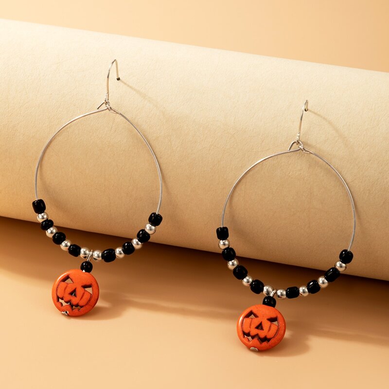 

Pumpkin Lantern Drop Earrings, Multicolor