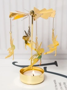 1 cái Giá nến xoay nóng Fairy Halloween, Ma quái, Mùa thu, Lễ hội, Ngày lễ Giáng sinh, Mùa đông, Ngày lễ, Lễ hội, Trang trí phòng, Quà tặng - Vàng - Xem 2