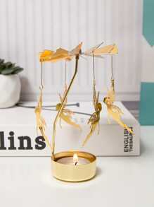 1 cái Giá nến xoay nóng Fairy Halloween, Ma quái, Mùa thu, Lễ hội, Ngày lễ Giáng sinh, Mùa đông, Ngày lễ, Lễ hội, Trang trí phòng, Quà tặng - Vàng - Xem 4