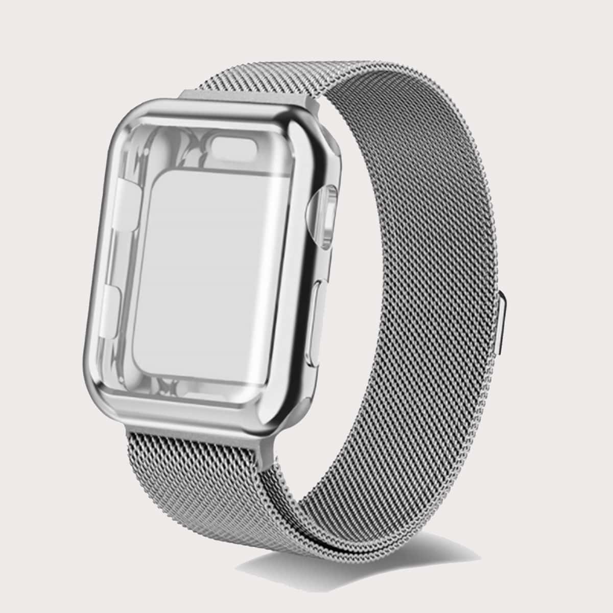 

Metal Watchband & Case For iWatch, Silver