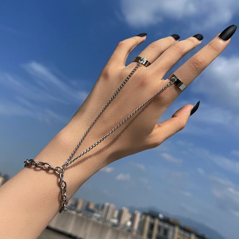

Chain Bracelet With Ring, Silver