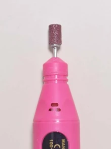 拋光美甲拋光頭 30入組指甲鑽頭適合女士和女孩 - 棕色 - 查看 2