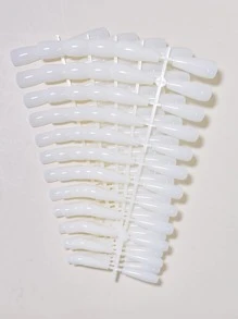 120片长棺材形假指甲 - 白色 - 查看 2