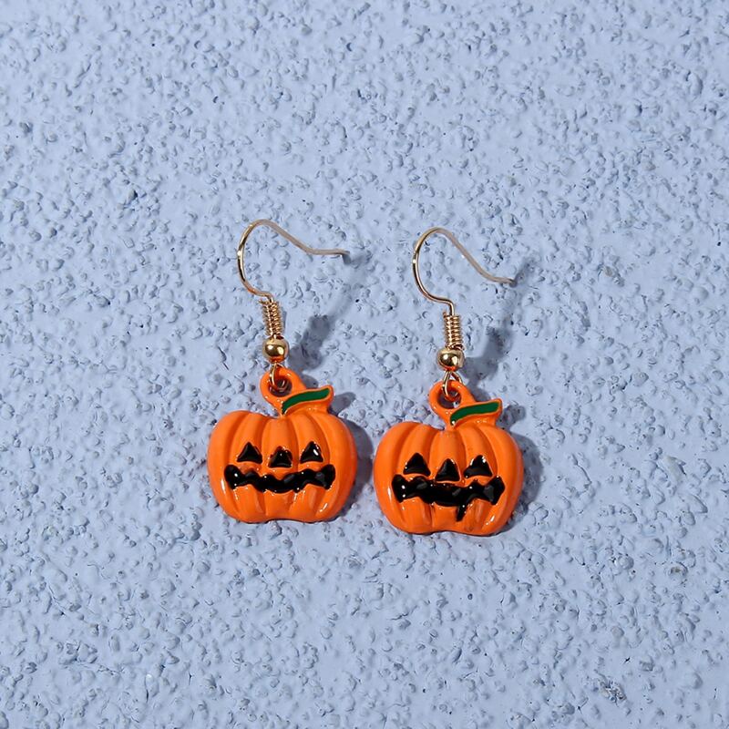 

Pumpkin Lantern Drop Earrings, Orange