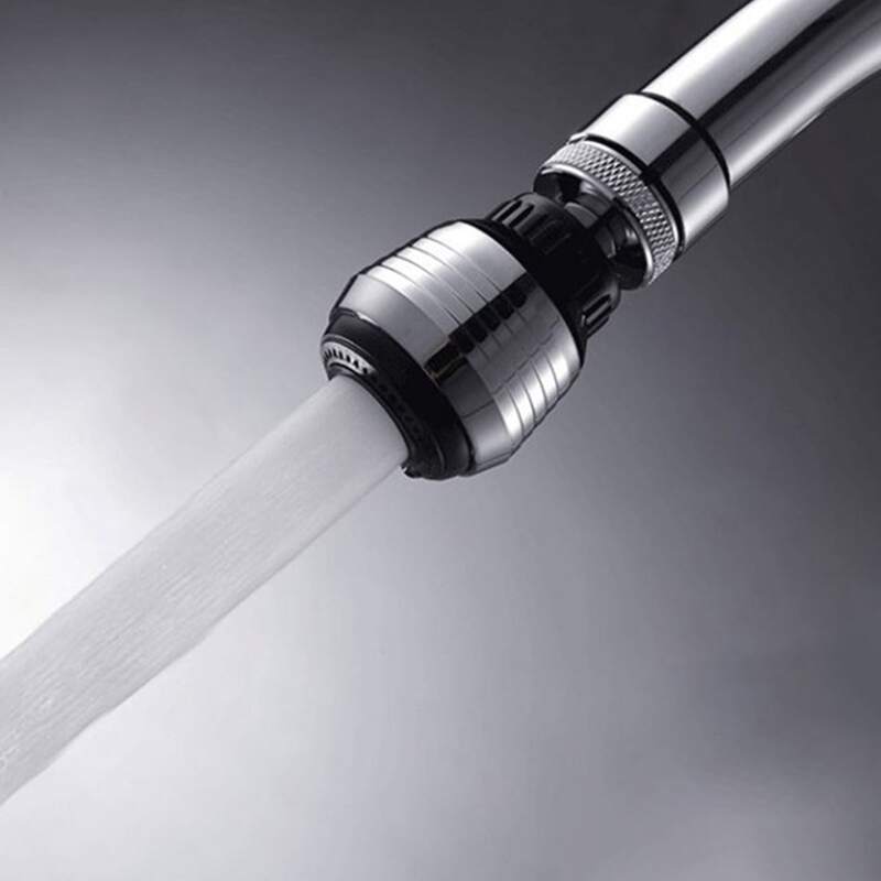 

1pc Color Block Faucet Filter, Silver