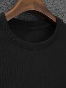 Manfinity Men Contrast Panel Sweatshirt - Black - View 3