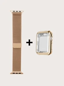金屬錶帶和保護殼適用於Apple Watch
