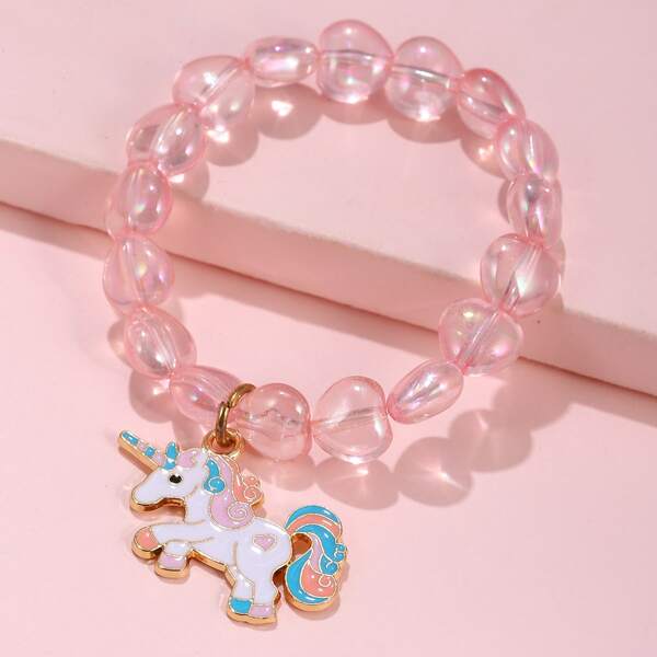 

Toddler Girls Unicorn Charm Bracelet, Multicolor